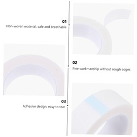 FRCOLOR Professional Lash Extension Tape 8 Rolls Eyelash Grafting Tape Eye White 2.5*900cm for Salon Home