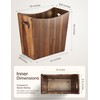 Tidita 3 Gallons Rectangular Wastebaskets - Acacia Wood Waste Basket