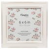 Hampton Frames PALOMA Distressed Square Picture Photo Frame White 6x6