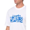 HUGO, Repeat Badge Logo Crewneck T-Shirt, White Bone, L