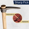 16” Hand Pick Axe - Forged Steel Pickaxe for Digging,