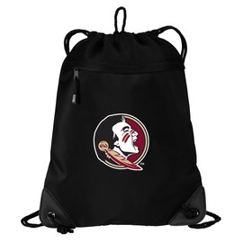 FSU Drawstring Bag Florida State University Cinch Pack Backpack UNIQUE MESH & MICROFIBER