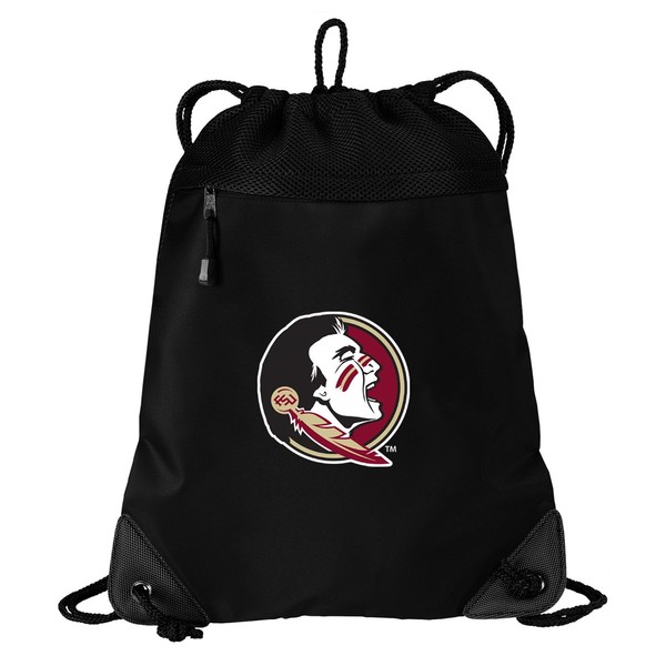 FSU Drawstring Bag Florida State University Cinch Pack Backpack UNIQUE MESH & MICROFIBER