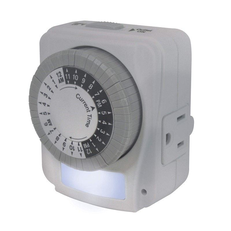 Prime Wire & Cable TNINL2412 1-Outlet 24 Hour Electro Mechanical