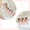Nude Press on Nails French Tip - Long Coffin False