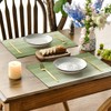 Set of 4 Place Mats Washable Cotton Linen Fabric 45
