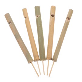 STOBAZA 5pcs Bamboo Bird Whistle Lightweight Portable Natural Tone Flute for Outdoor Adventures Gardens Hiking Trails Accurate Realistic Bird Call Simulation