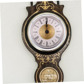 Tofficu Small Retro Round Wall Clock DIY Ornament Vintage Clock Face for Home Decor Easy to Install Stylish Design for Living Room and Bedroom