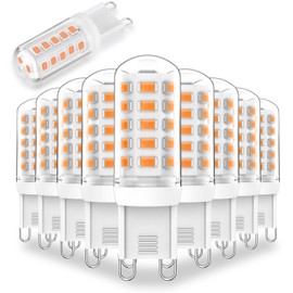 Lososuch G9 LED Bulb 3W,Dimmable Soft Warm White 2700K, 350LM LED Light Bulb, T4 30W 25W 20W Halogen Replacement G9 Bi Pin Base for Chandelier Lighting,No-Flicker,10-Pack