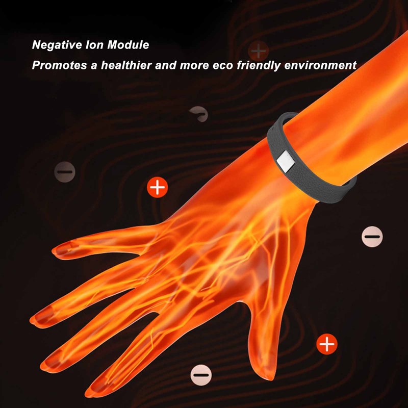 Anti Fatigue Sports Bracelet Adjustable Size Anti Static Negative Ion