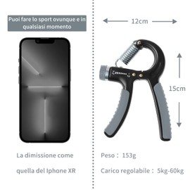 Hand Trainer Forearm Trainer Adjustable Grip Strength Trainer Forearm Training Device Hand Grip Strength Trainer 5-60 kg with Non-Slip Rubber Forearm Gripper Portable Finger Trainer Occupational