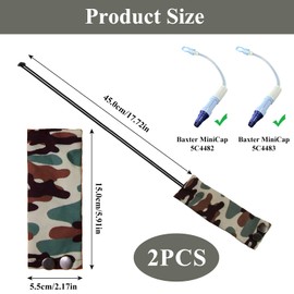 Peritoneal Dialysis Catheter Holder for Baxter 5C4482 5C4483, PD Catheter Lanyard PD Secure Shower Support PD Transfer Set Catheter Holder Accessories for Men & Women (Camouflage)