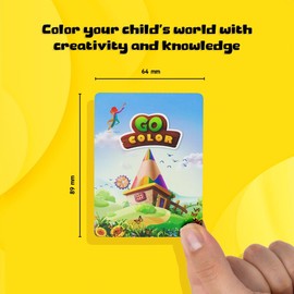 Color Pencil GoColor & Fruitable Flash Card Combo | Set of 60 Cards to Teach Colors, ABCs & Healthy Habits | Educational Game for Kids Ages 2-6