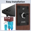 Momentary Toggle Switch, MecRecare 3 Pin SPDT (ON)-Off-(ON) 30A/12VDC 3
