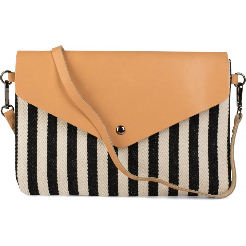 styleBREAKER envelope clutch the maritime stripe look with fish bone