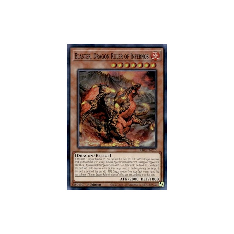 Blaster, Dragon Ruler of Infernos - RA03-EN010 - Super Rare