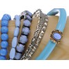 Alilang Bohemian Blue Beads Multi Layer Versatile Statement Stacking Beaded
