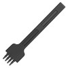 3Pcs 4mm Spacing Prong Chisel Black Alloy Steel 2/4/6 Teeth