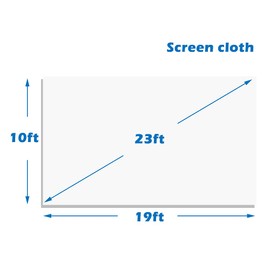 Replacement White Screen Yimukaka 25ft Inflatable Projector Screen,No Seam,Inflatable Frame is not Included