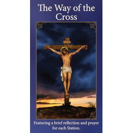 Christian Brands Catholic The Way of The Cross Holy Card Pamplet with Reflections and Prayers, Pack of 25