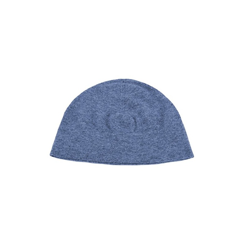 Love Cashmere Herren 100% Kaschmir Rollmütze Hut - 'Denimblau' -