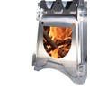Sanwa Shoji Compact Wood Stove, Stainless Steel, Storage Pouch Included,