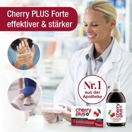 Cherry Plus-Das Original Montmorency tart cherry juice + tart cherry extract in one capsule | Highly concentrated (75:1) | 200 cherries/day | with zinc for the immune system | produced & laboratory tested in Germany