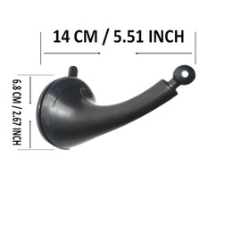 Pmsanzay Strong Window Suction Cups Hanger Hook for Bird Feeders and Wind Chimes, Pet Water Drinker Dispenser Cage, Bird House Feeder Hanging Bracket - No Bird Feeder