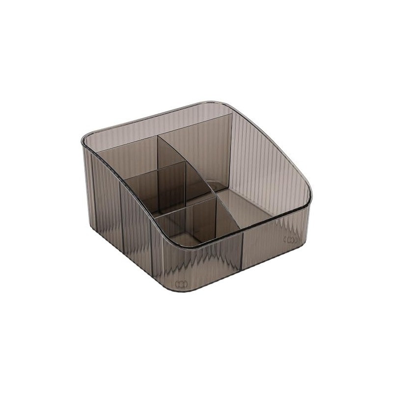 JessLab Makeup Organizer, PET Skincare Organizer with 5-Compartment Cosmetic Storage