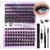 Cluster Lashes Kit - Fluffy Individual Eyelashes Kit with 126Pcs