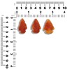 Starborn Carnelian Sarder Natural Gemstone Arrowhead Approx. 3 cm from