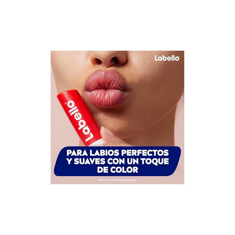 LABELLO Bálsamo labial con color Fresa (4.8g) protector labial con