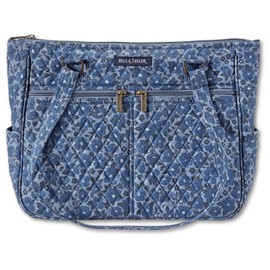 Bella Taylor Everyday Tote | Quilted Floral Handbag for Women | Navy Floral