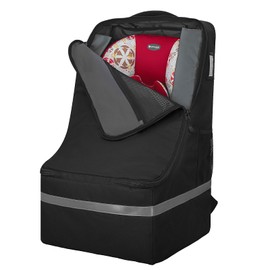 LARIPOP Car Seat Travel Bag for Airplane,Infant Seat Travel Bag with Shoulder Strap,Padded Car Seats Backpack with Reflective Stripes,Large Carseat Carrier Bag Travel Car Seat Cover, Black