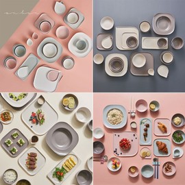 Laciete Onban 2-person/4-person/6-person home set (milk, peach, azure, ash, sand), 4-person set 4-person set_milk, peach, azure, ash, milk, peach, azure .grey / 라씨에뜨 온반 2인/4인/6인 홈세트 (우유빛,복숭아빛,하늘빛,잿빛,모래빛), 4인세트4인세트_우유빛.복숭아빛.하늘빛.잿빛우유빛.복숭아빛.하늘빛.잿빛