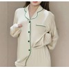 Women's Pajama Set Long Sleeve Pajamas Button Sleep Set Sleepwear