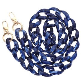 SEWACC Correa de acrílico para cartera, cadena tipo portafolios, correa para el hombro, correa de repuesto para decoración de cartera