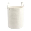 JUNBOLE Woven Cotton Rope Laundry basket-15”X20” Laundry Hamper-Rope Storage Basket