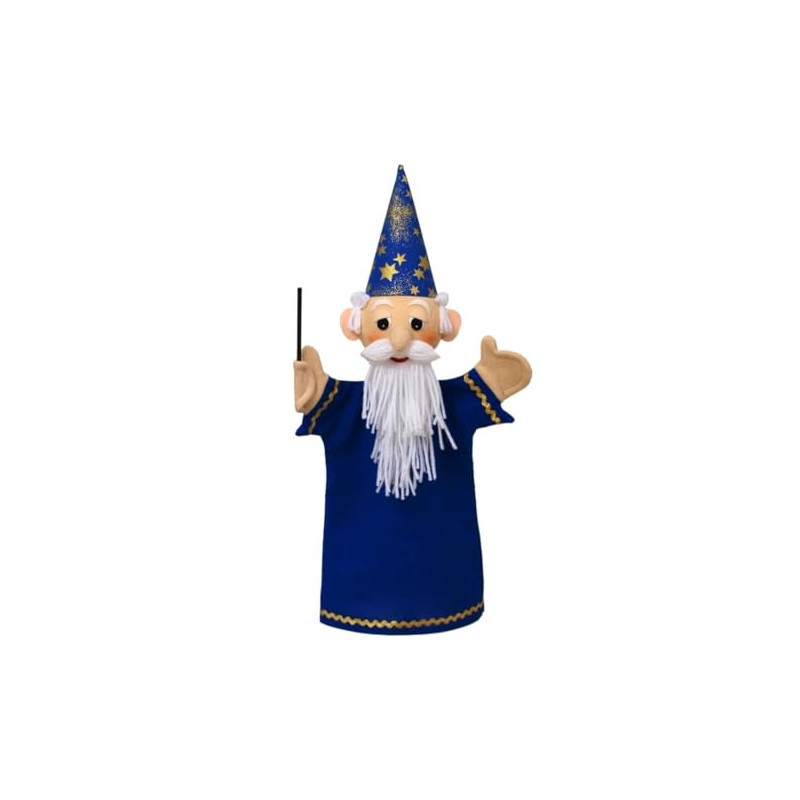 ABA (ABAX5) 71111 ABA Magician Hand Puppet, 36 cm, Blue,