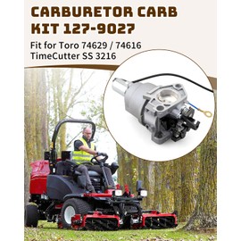 Carburetor Carb Kit Fit for Toro Riding Mower 74388 74616 74629 74621, Replaces 127-9027 120-4377 120-4435 136-7889 1367889