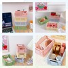 Ruucy 6 Pcs Collapsible Storage Crates, Mini Plastic Crates 15x9.8x5.7cm,