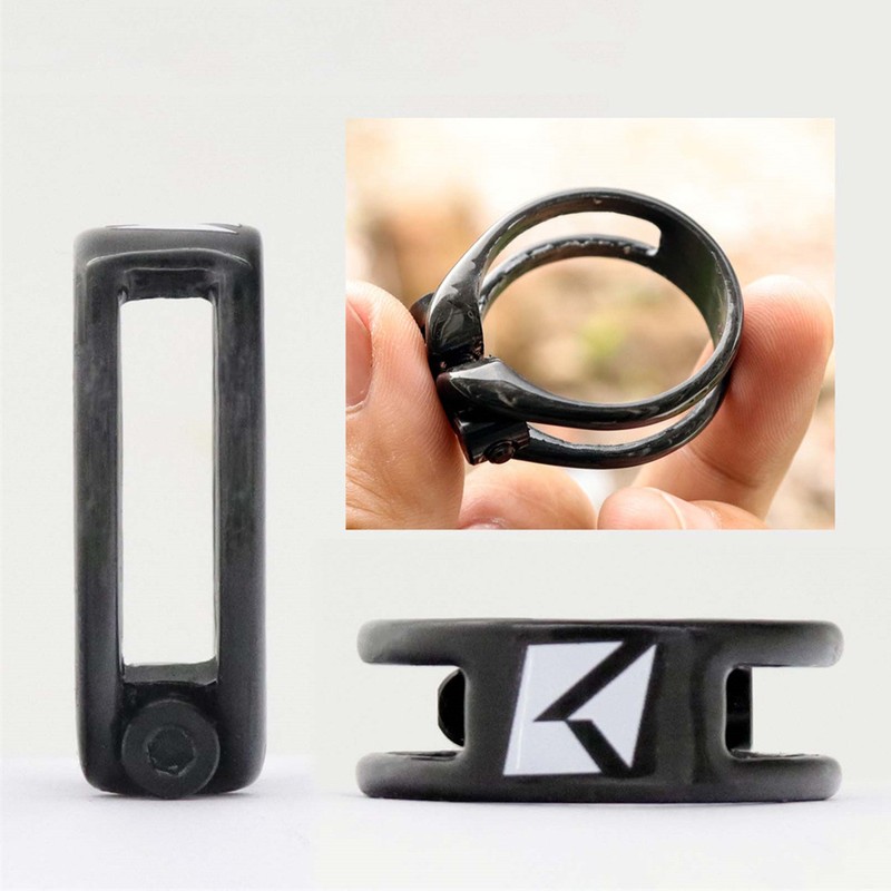 Bike Seat Post Clamp Carbon Fiber Lightweight Durable Construction Bicycle