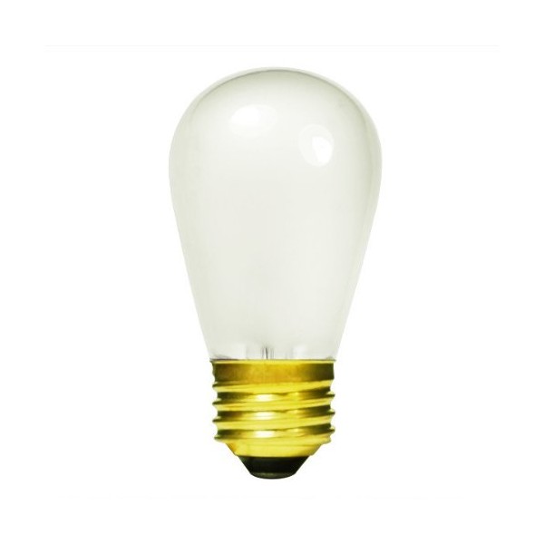 Satco S3966 - 11 Watt Light Bulb - S14 - Frost - 2,500 Life Hours - 65 Lumens - 130 Volt