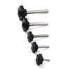 16pcs Stainless Steel M6x30mm Thread Replacement Star Hand Knob Tightening