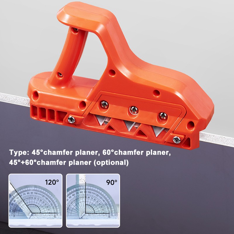 ABS Plasterboard Chamfering Planer Wood Edges Trimming Tool Tilt Angle