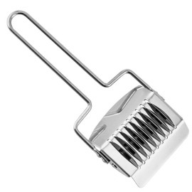 Premium Stainless Steel Noodle Cutter - Lattice Roller Pasta Maker for Spaghetti & Dough Pressing - Essential Kitchen Cooking Tool