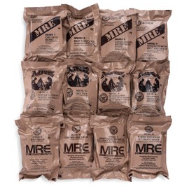 Sopakco 24ct US Military Surplus MRE Meals Ready to Eat 2021 Inspect A+B Case Bundle Menus 1-24