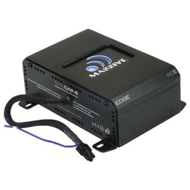 Massive Audio RAILCAP E-Capacitor Booster | 1 Farad Power Stabilizer for Car Amplifiers – Fast Power Boost, Reduces Voltage Drop, Improves Sound Performance