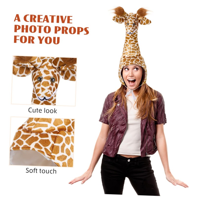 BESTonZON Berretto interattivo per animali – Costume da giraffa per