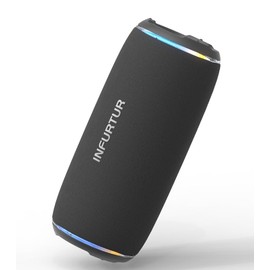 INFURTURE Bluetooth Speaker with 40W Powerful Sound, 15H Playtime & RGB Lights, Portable Wireless Speaker for Home/Party/Outdoor, IPX6 Waterproof, TWS Pairing, Ideal Gifts(Black)